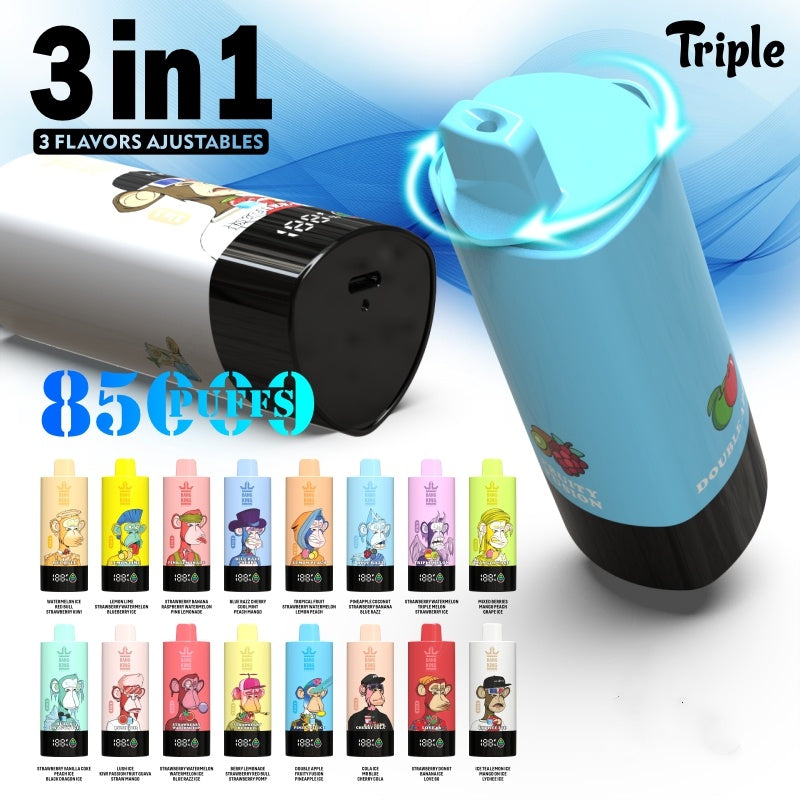 Kit monouso Bang King Triple 85K 3in1 (85000 Puffs)