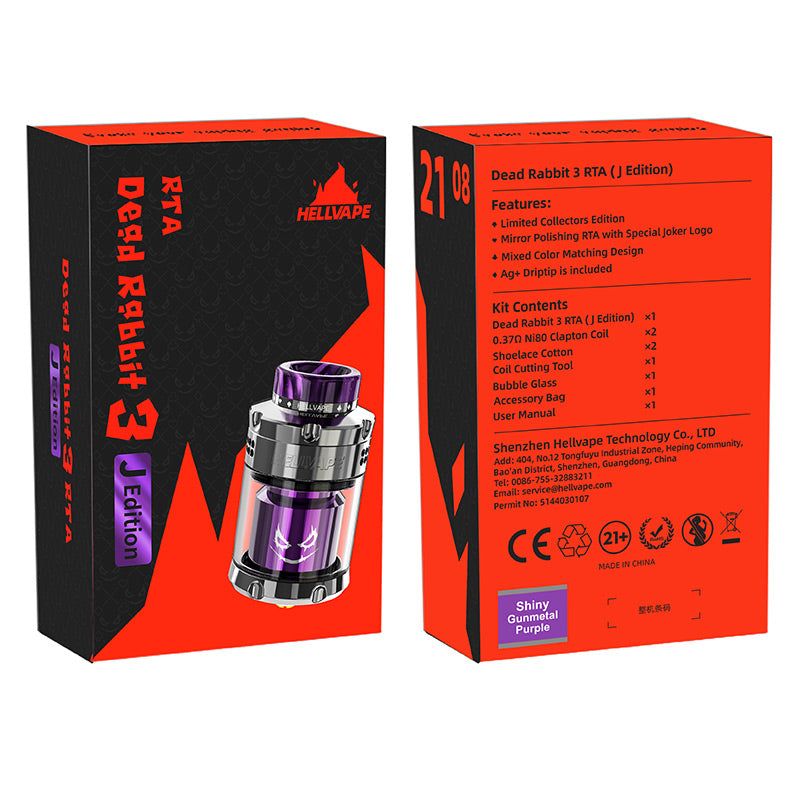 Hellvape Dead Rabbit 3 RTA Atomizzatore J Edition