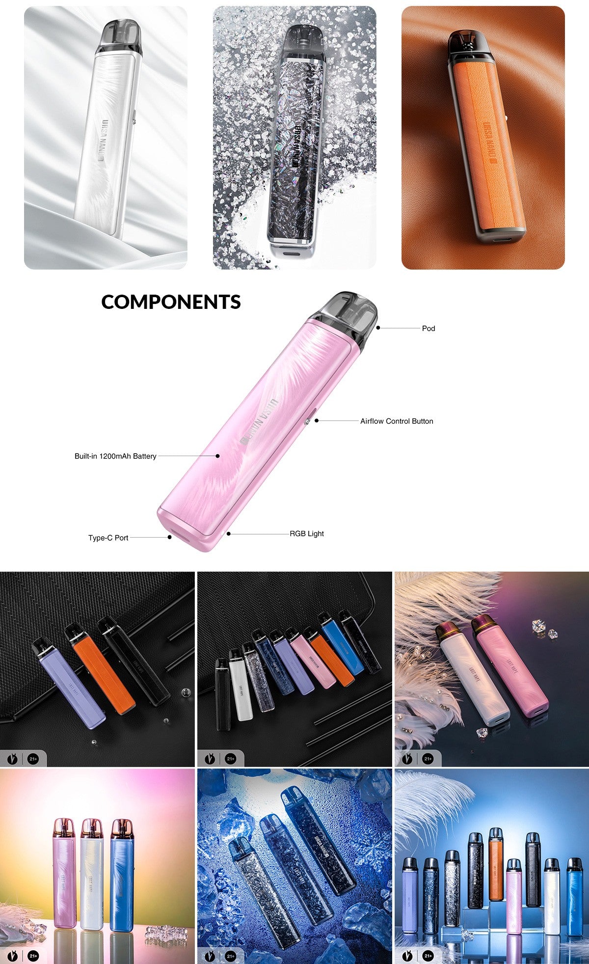 Kit Lost Vape Ursa Nano 3 1200mAh