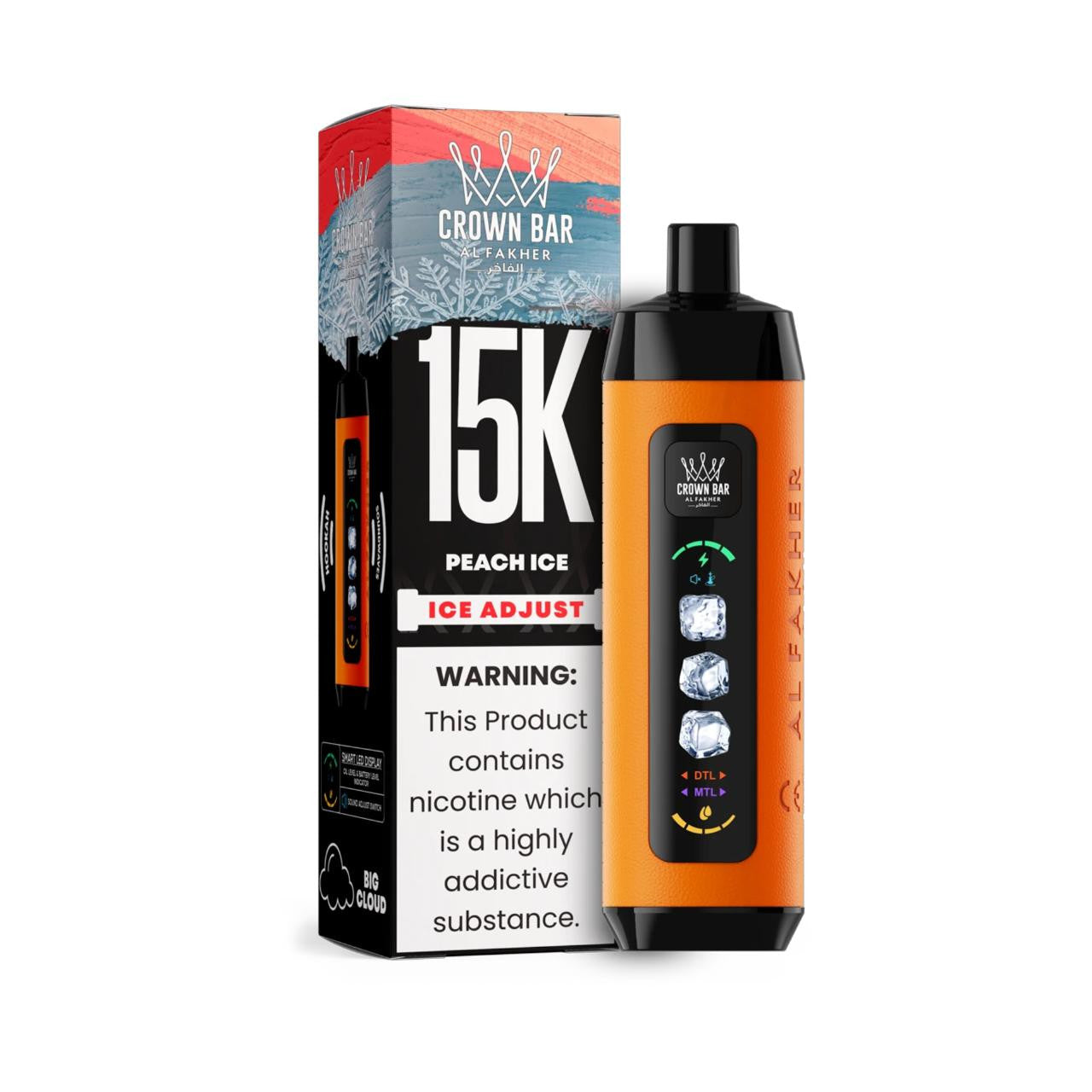 Kit monouso AL Fakher Crown Bar 15K Ice Adjust (15000 Puffs)