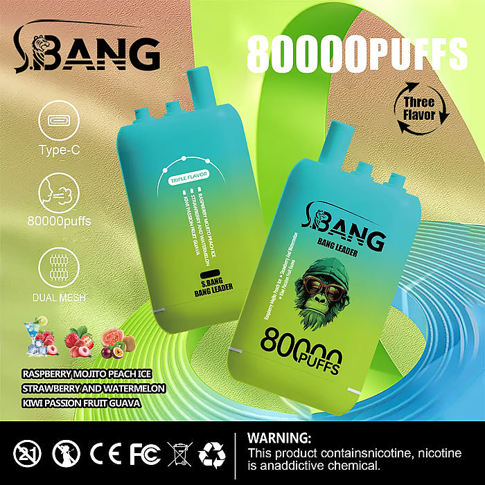 Kit monouso Bang Leader (Bang Legend) 80000 Puff 3 in 1 Flavor 80K