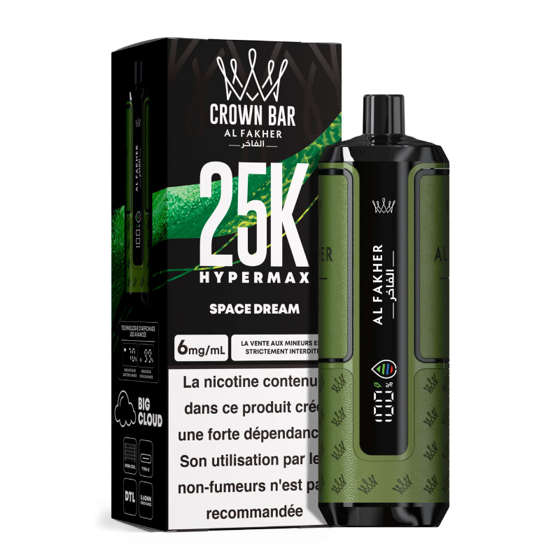 Kit monouso AL Fakher Crown Bar 25K Hypermax (25000 Puffs)