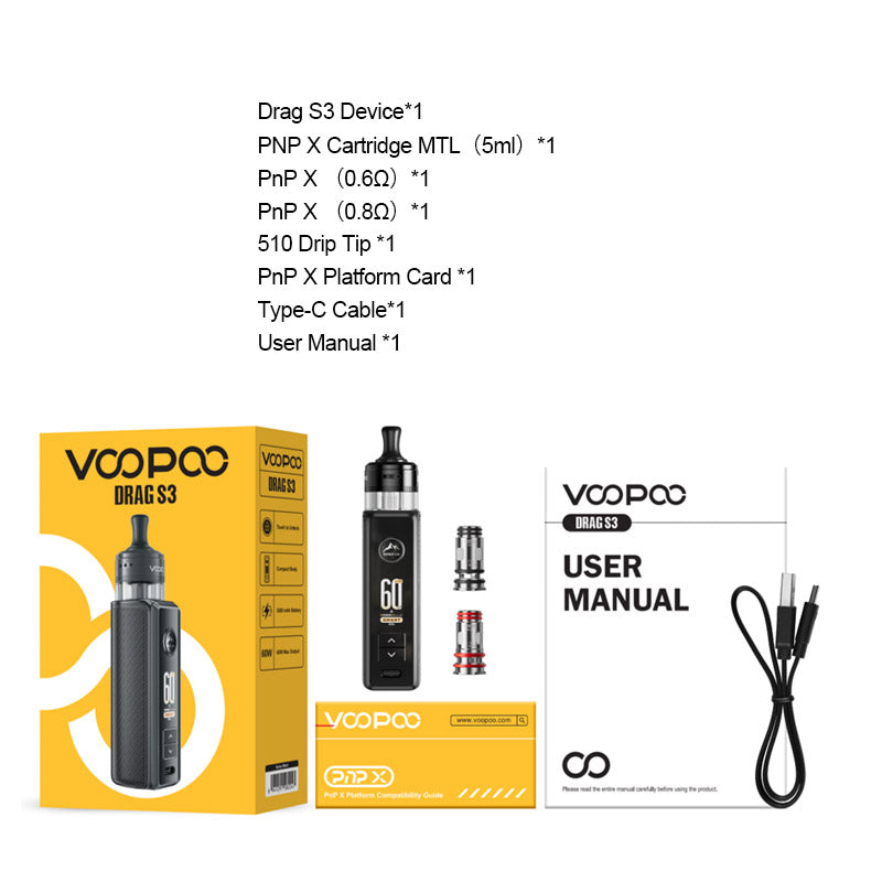 Kit VOOPOO Drag S3 Pod Mod 60W
