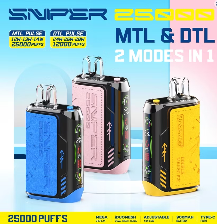 Vapmod Sniper 25000 Puffs Kit monouso ricaricabile