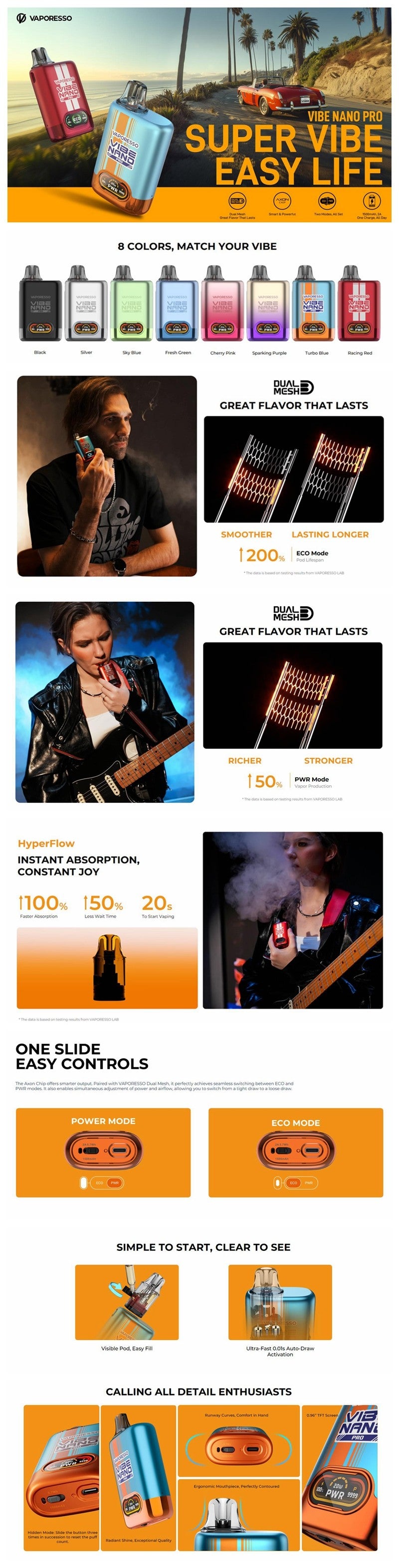 Kit pod Vaporesso Vibe Nano Pro 1500mAh