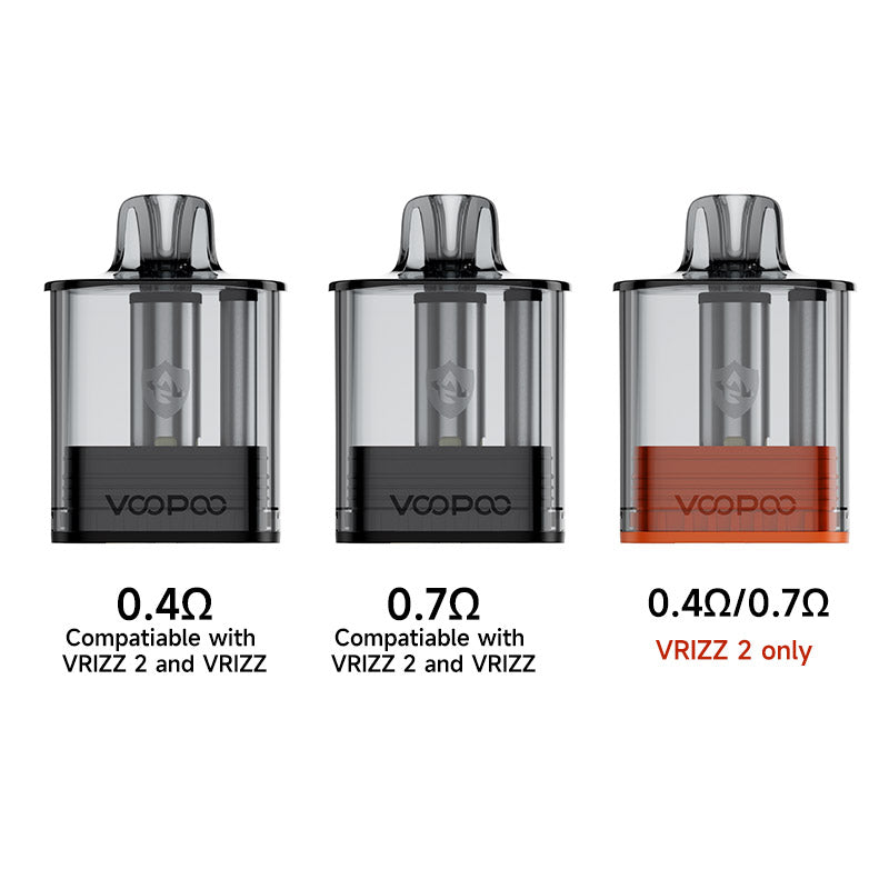 VOOPOO Vrizz Pod Cartuccia V2 per Vrizz 2 Kit, Vrizz Kit 15 ml (2 pezzi/confezione)