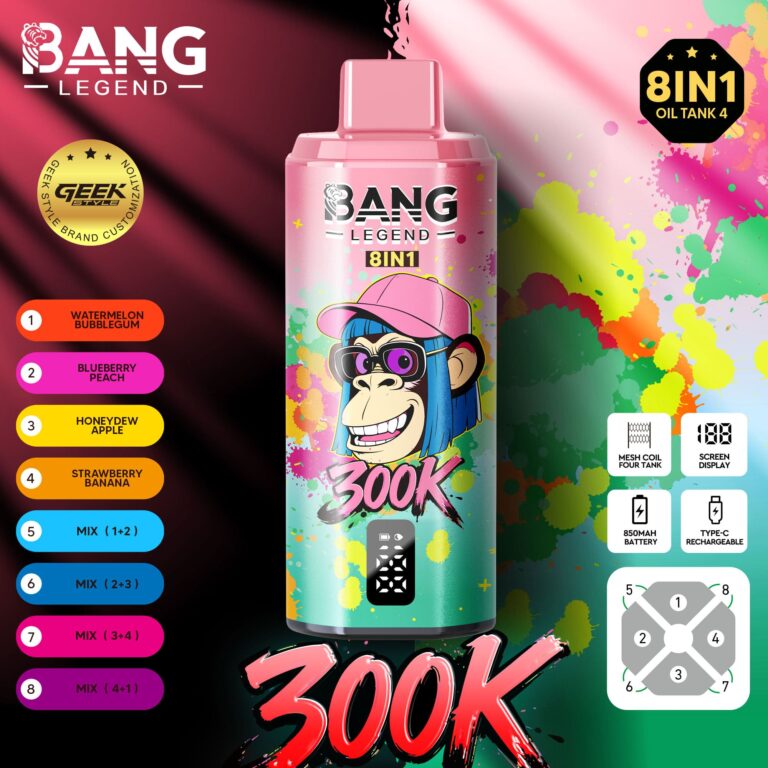 Kit monouso Bang Legend 8in1 300K 300000 Puffs