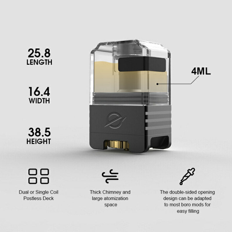 Yachtvape Eclipse Dual Boro Atomizzatore 4ml