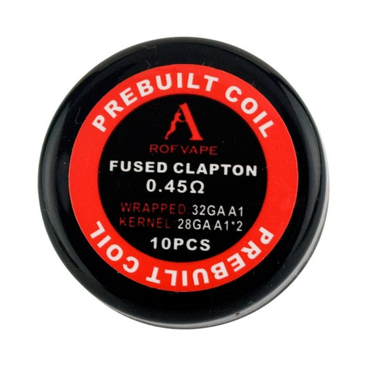 Confezioni da 10 pezzi Rofvape Fused Clapton Prebuilt Coils 0,45 Ohm (28GA*2+32GA)