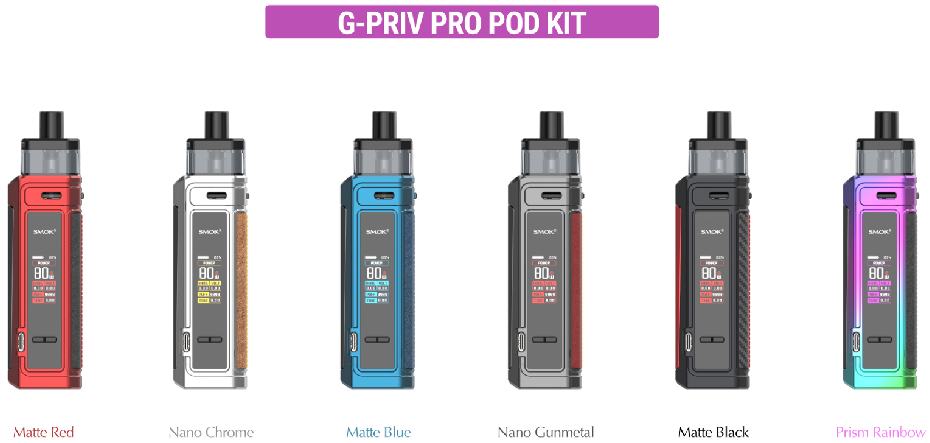 Kit pod SMOK G-Priv Pro 80W 5ml a poco prezzo on-line | it.vapormo.com It.VaporMo.com Kit pod SMOK G-Priv Pro 80W 5ml a poco prezzo on-line | it.vapormo.com It.VaporMo.com