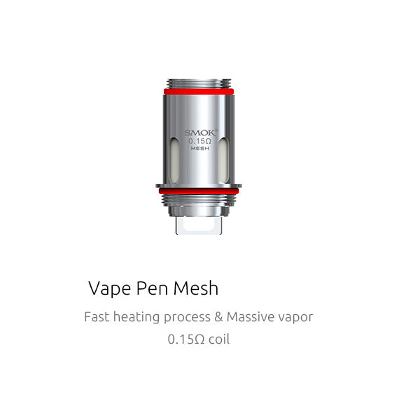 SMOK VAPE PEN 22 0,3 Ohm Sostituzione Coil Confezioni da 5 pezzi