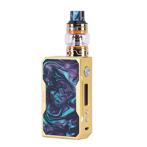 VOOPOO Gold Drag Resina 157W Starter Kit con UFORCE Atomizzatore (5ML)