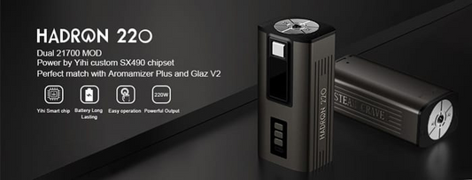 Anteprima di Steam Crave Hadron 220 Mod - Doppio 21700 Plus Squonk Attachment!