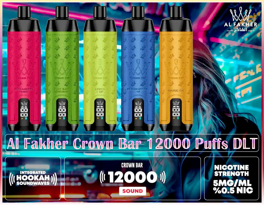 Kit monouso AI Fakher Crown Bar 12000 Puffs Shisha Hookah