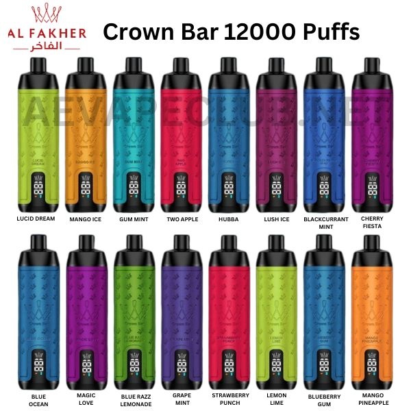 Kit monouso AI Fakher Crown Bar 12000 Puffs Shisha Hookah