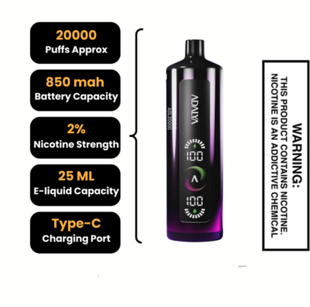 Kit monouso Adalya ADL20000 Hookah Shisha (20K Puffs)