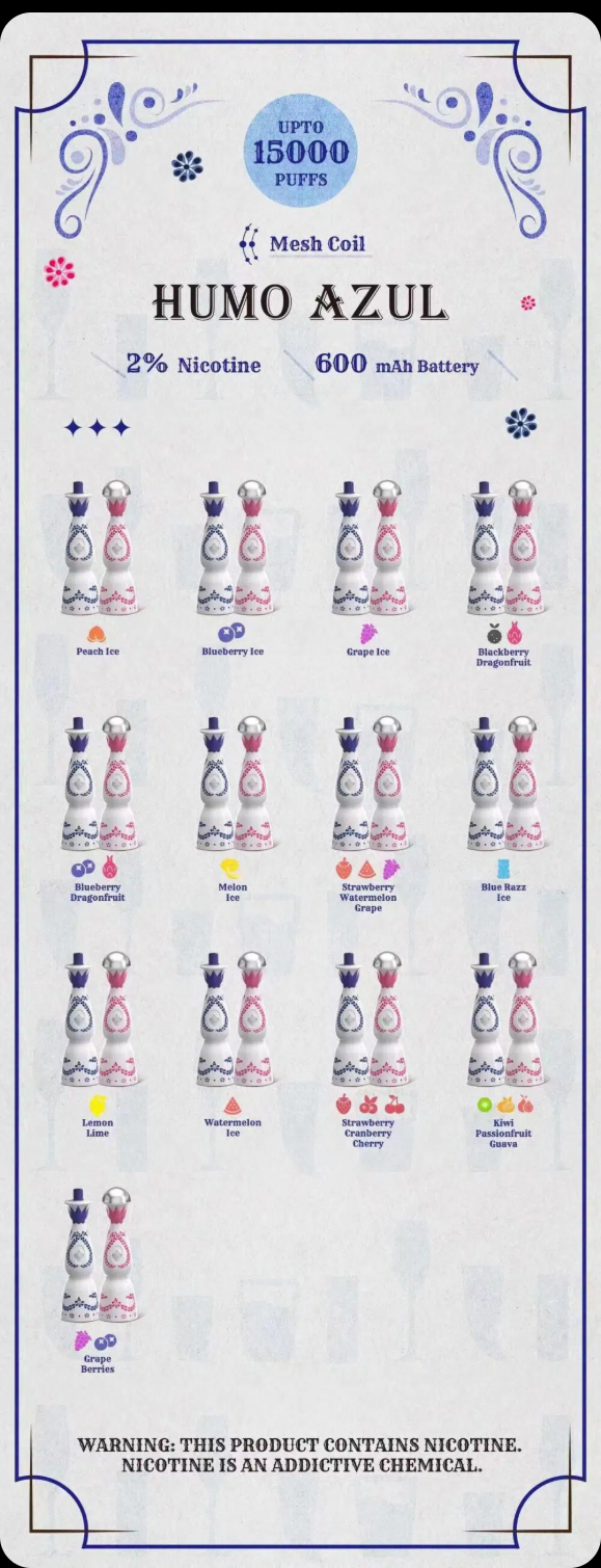 Kit monouso Humo Azul 15000 puffs