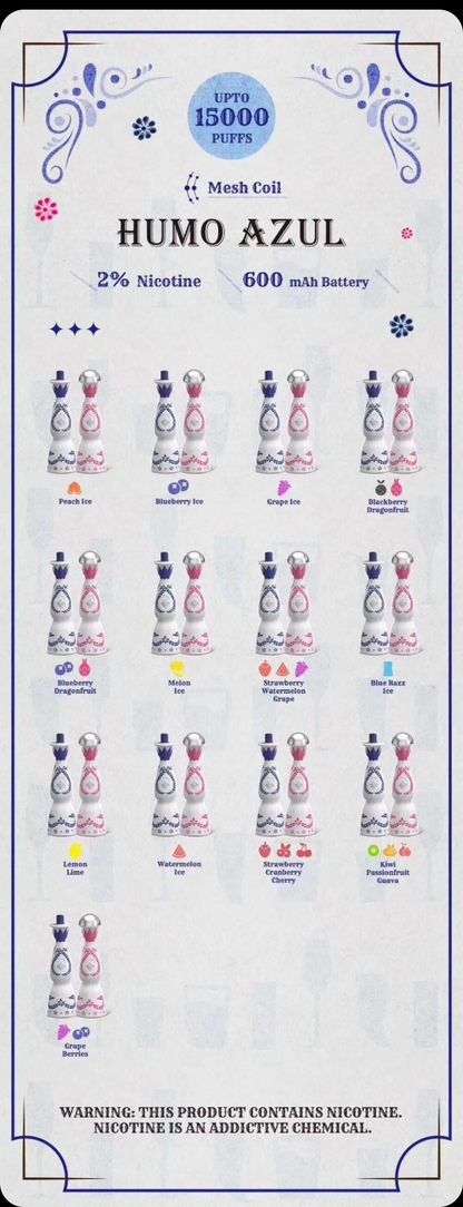 Kit monouso Humo Azul 15000 puffs