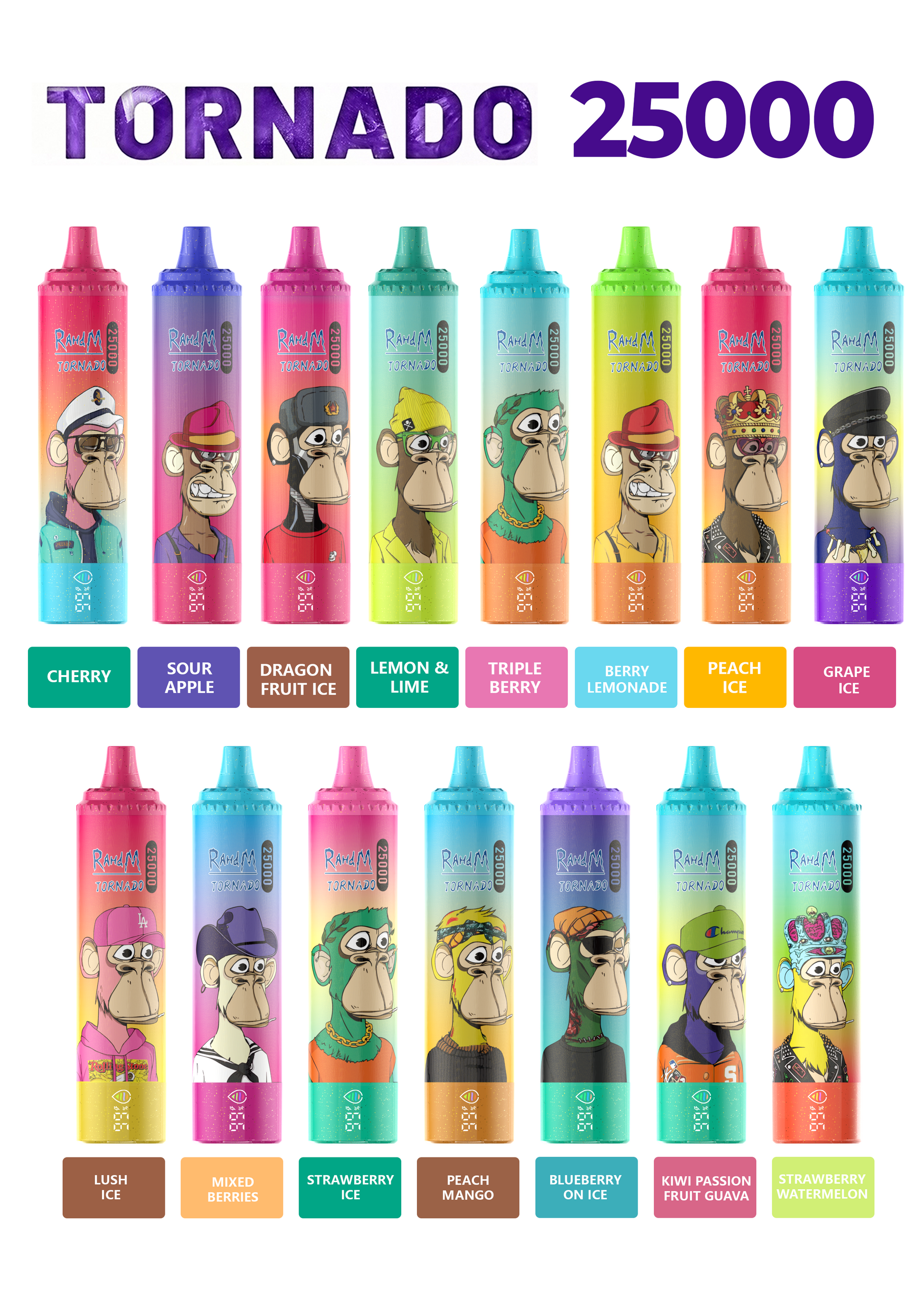 Kit monouso Airmez Tornado 25000 25K Puffs