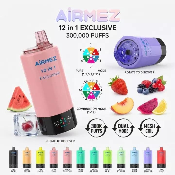 Kit monouso Airmez 12IN1 300K 300000 Puffs 90ml