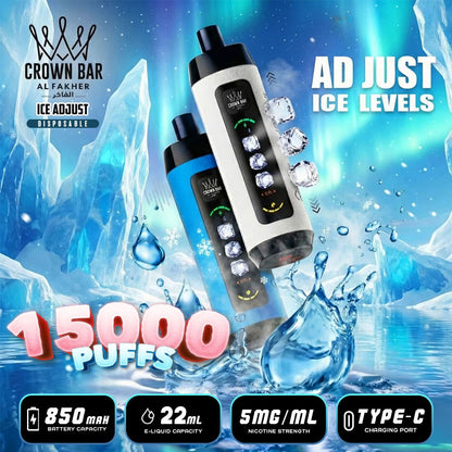Kit monouso AL Fakher Crown Bar 15K Ice Adjust (15000 Puffs)