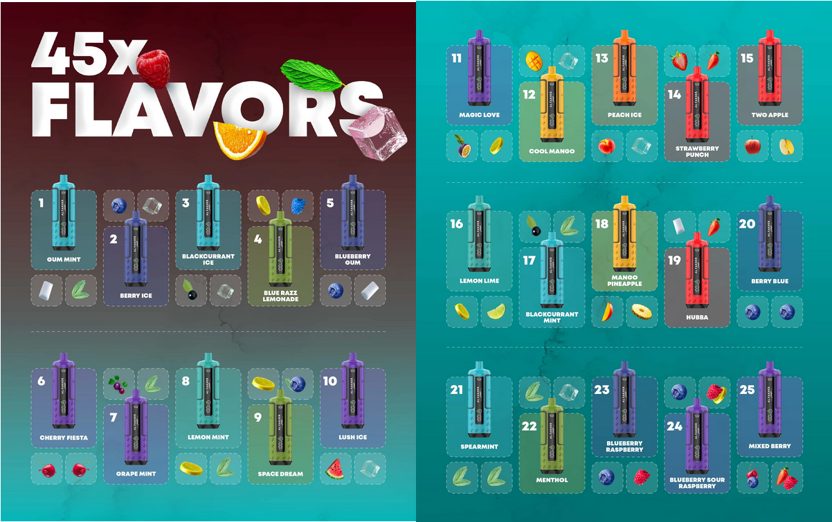 Kit monouso preriempito AL Fakher Crown Bar 30K Hypermax