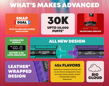 Kit monouso preriempito AL Fakher Crown Bar 30K Hypermax