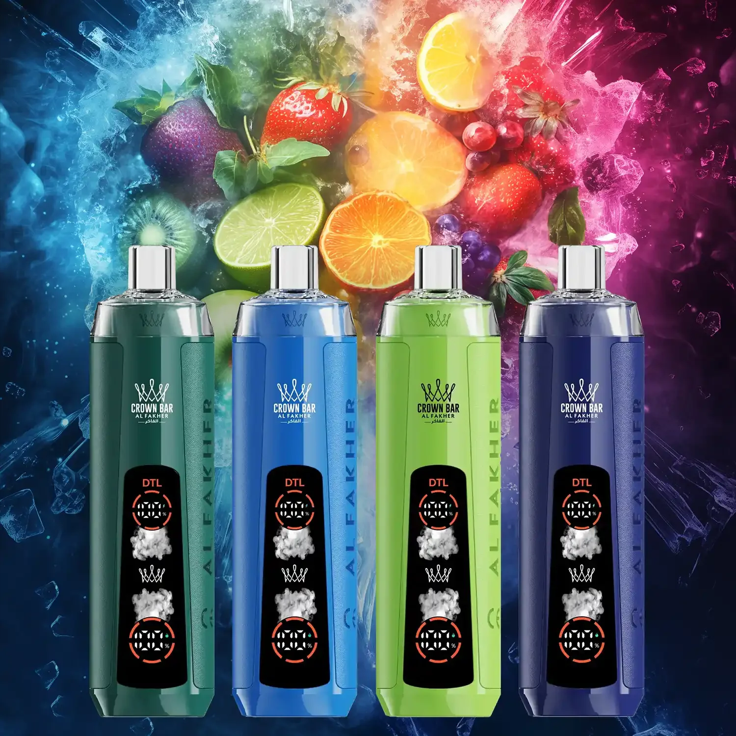 Kit monouso AL Fakher Crown Bar 8000 Crystal Dual Mode