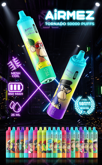 Kit monouso AiRMEZ Tornado 50K Puffs 25ml
