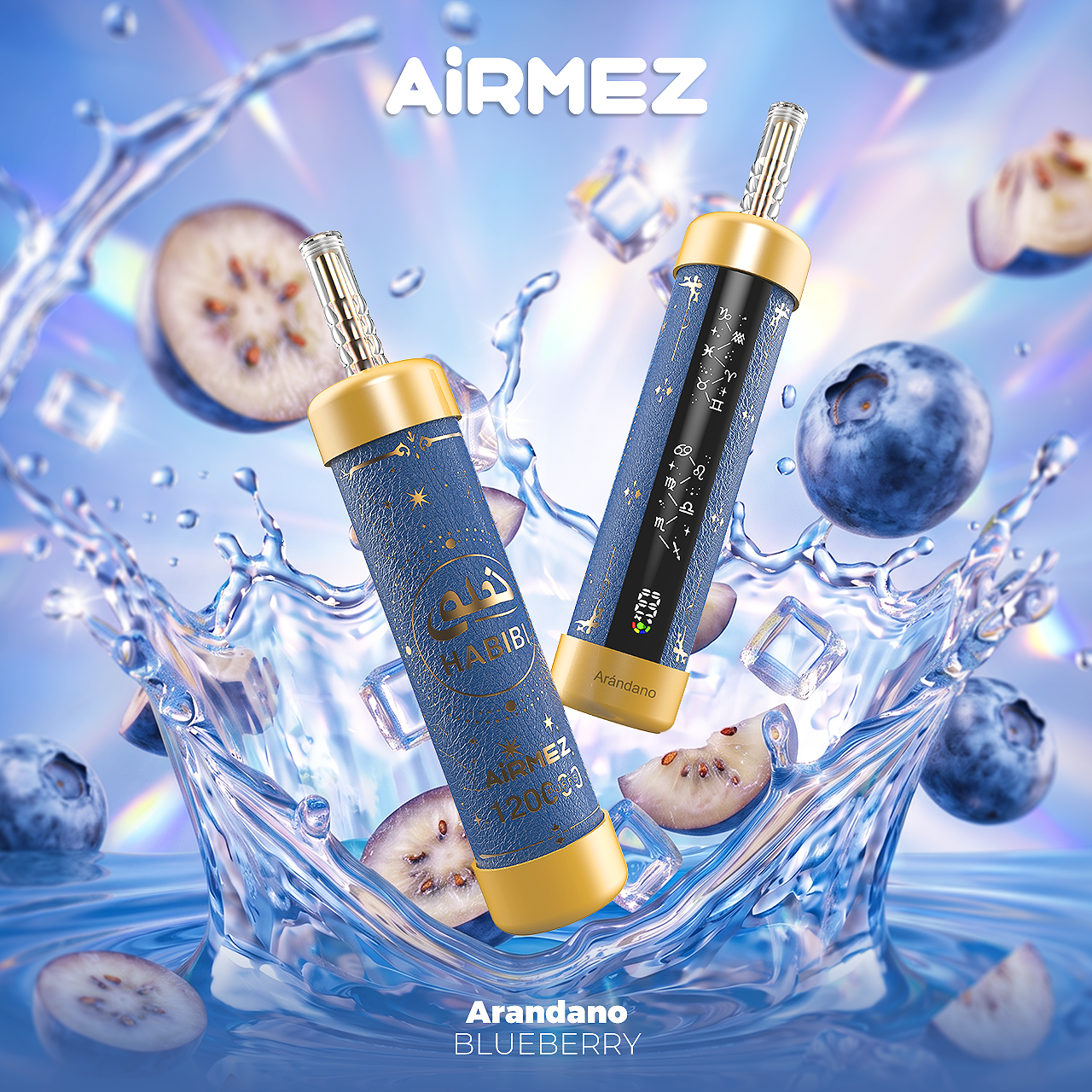 Kit monouso ricaricabile Airmez HABIBI 120K 120000 Puffs Shisha Hookah