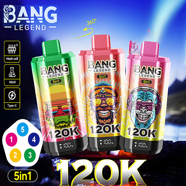 Kit monouso Bang Legend 120000 120K Puffs 5in1
