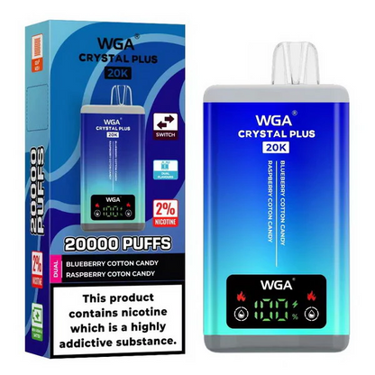 WGA Crystal Plus 20000 Puffs 2-in-1 Kit monouso ricaricabile