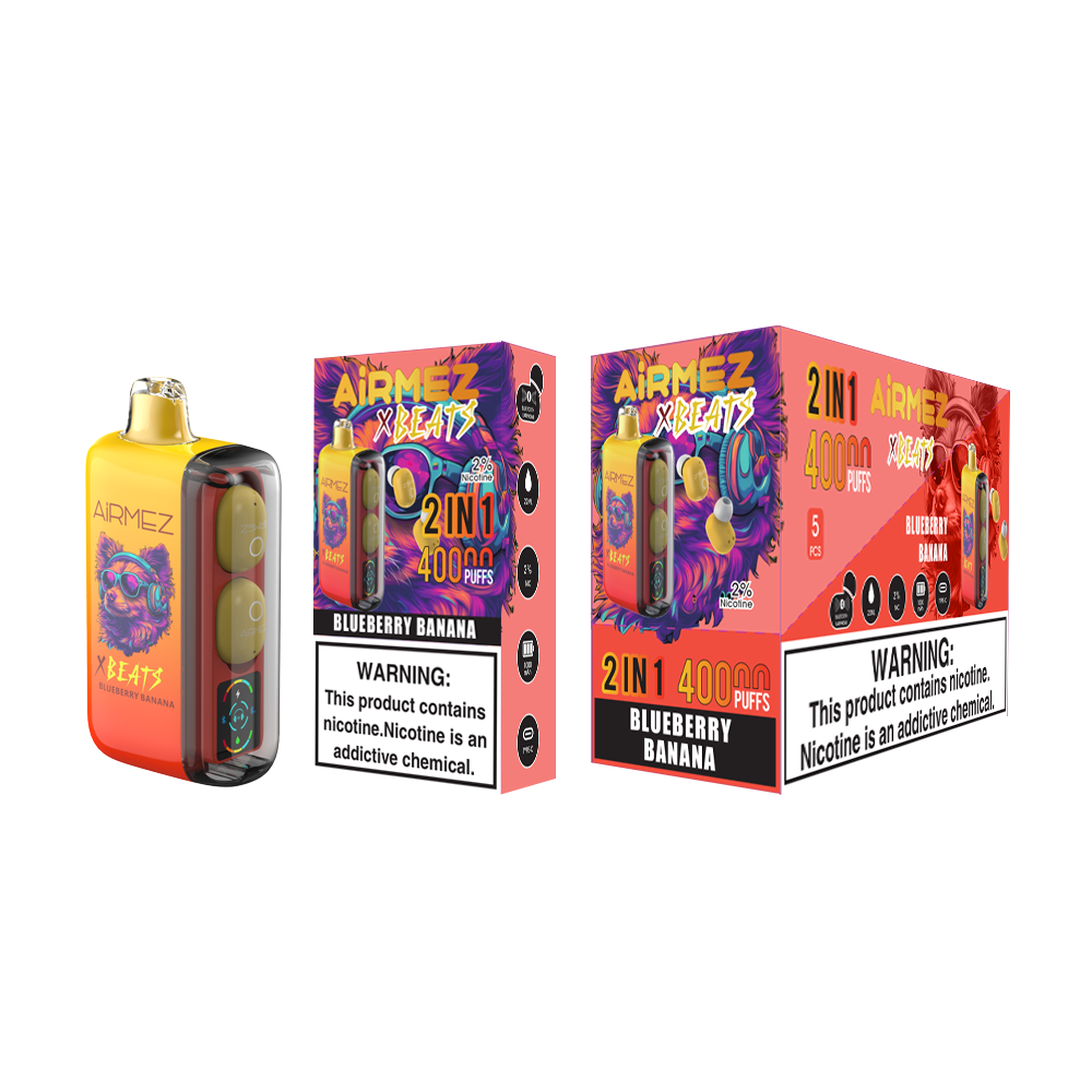 Kit monouso AiRMEZ Xbeats 40000 40K Puffs con auricolari TWS