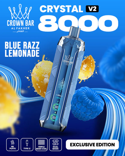Kit monouso AL Fakher Crown Bar 8000 Crystal V2