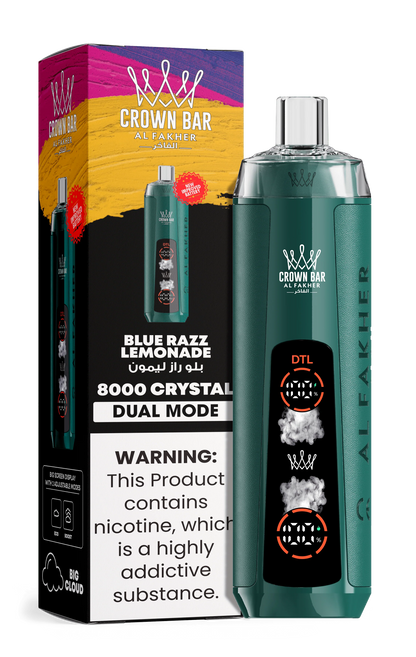 Kit monouso AL Fakher Crown Bar 8000 Crystal Dual Mode