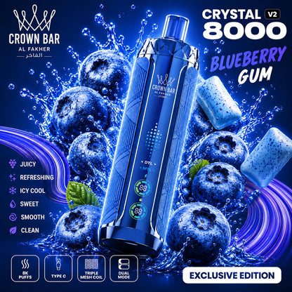Kit monouso AL Fakher Crown Bar 8000 Crystal V2