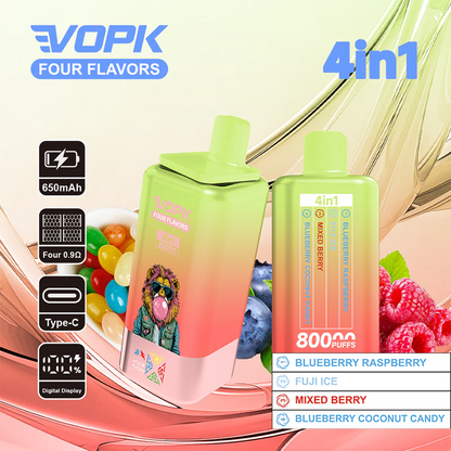 Kit monouso VOPK 80K Puffs 4IN1 650 mAh