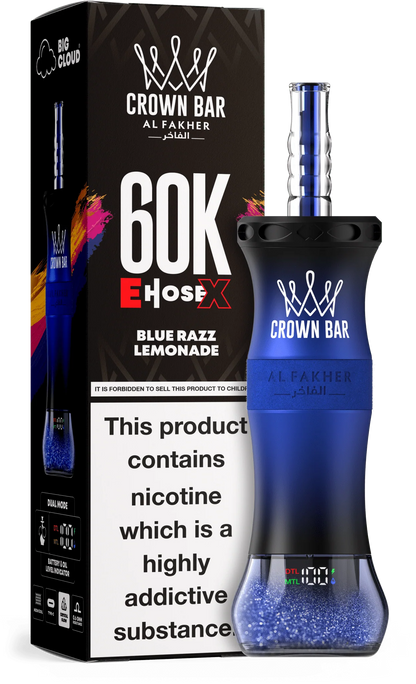 Kit monouso AL Fakher Crown Bar 60K 60000 Puffs E-Hose X
