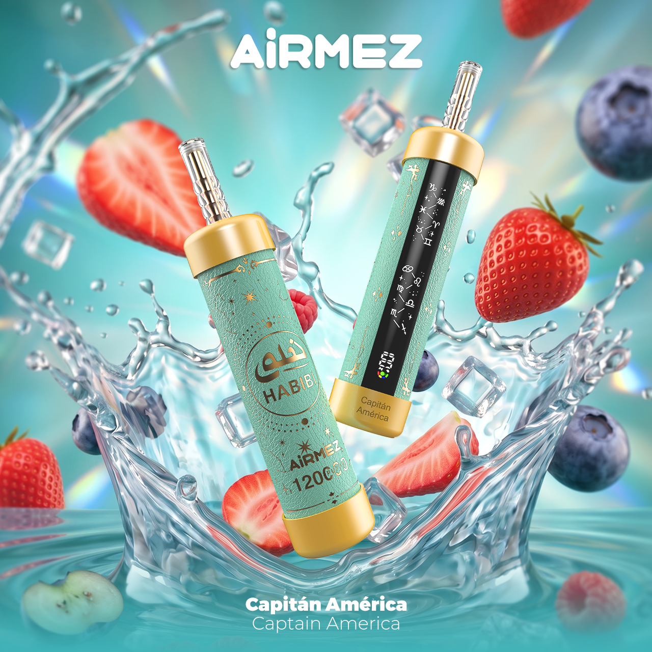 Kit monouso ricaricabile Airmez HABIBI 120K 120000 Puffs Shisha Hookah
