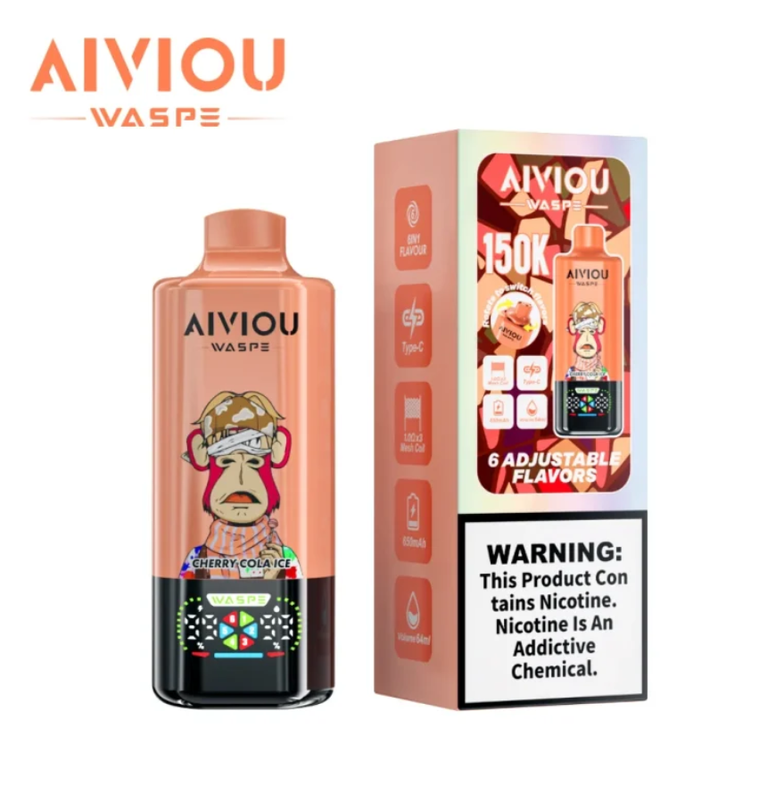 Kit monouso WASPE Aiviou 150K 150000 Puffs 6in1
