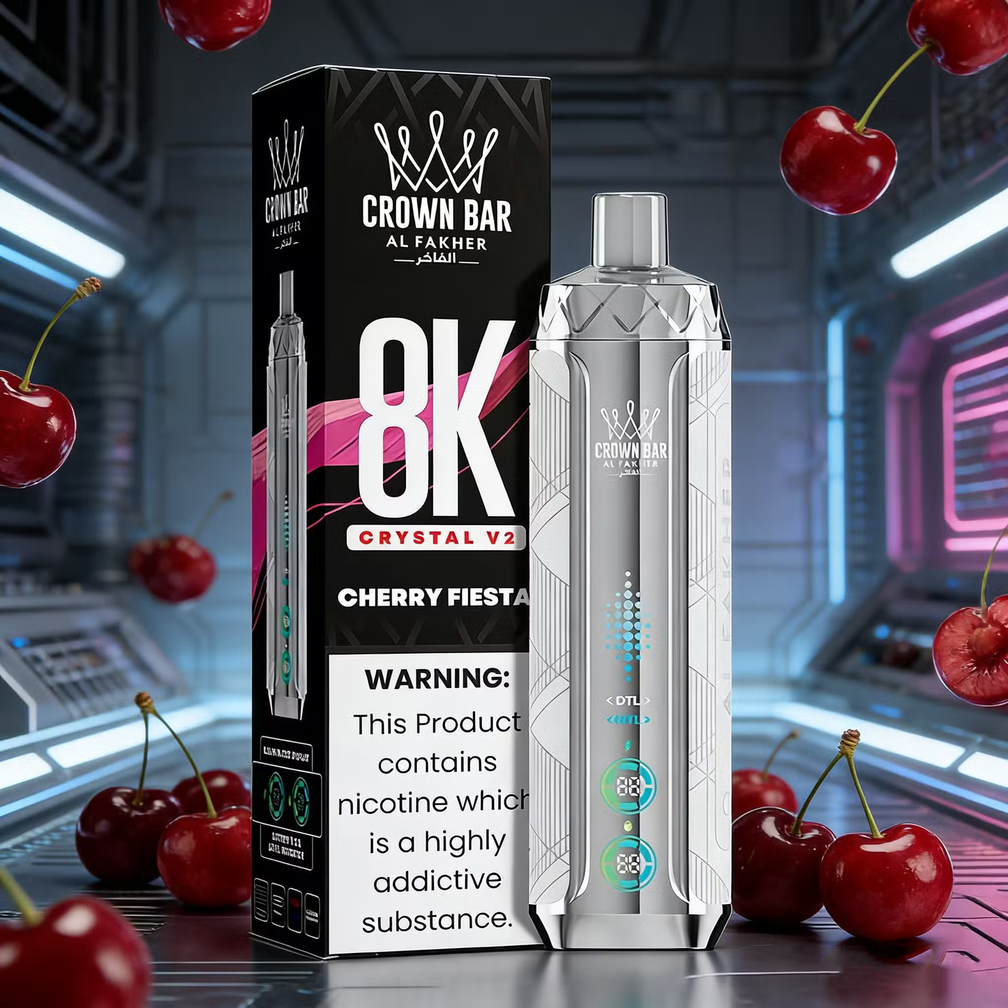 Kit monouso AL Fakher Crown Bar 8000 Crystal V2