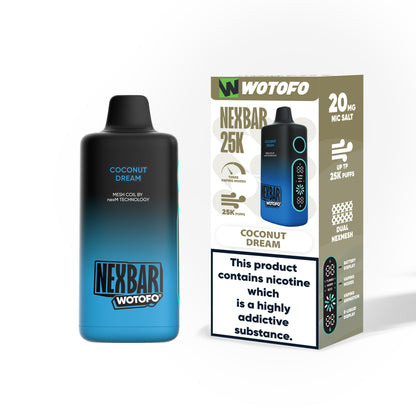 Kit monouso Wotofo Nexbar 25K 25000 Puffs