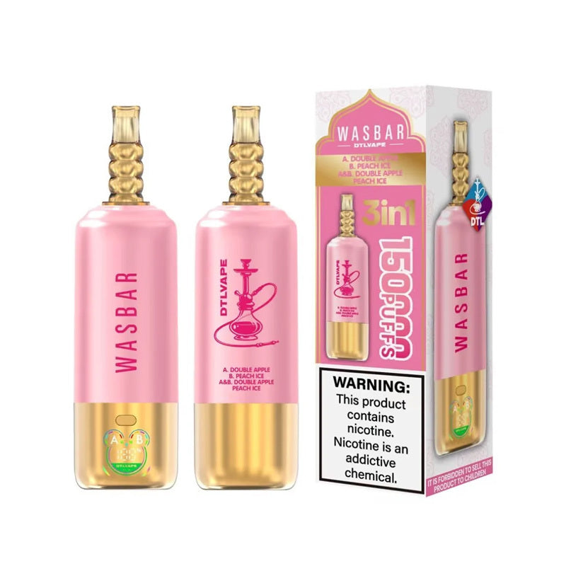 Kit monouso Wasbar 150K Puffs 3-in-1 DTL Shisha Hookah