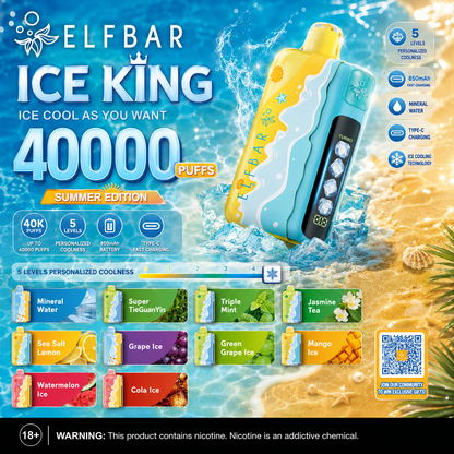 Kit monouso ELF BAR Ice King 40K  40000 Puffs - Summer Edition