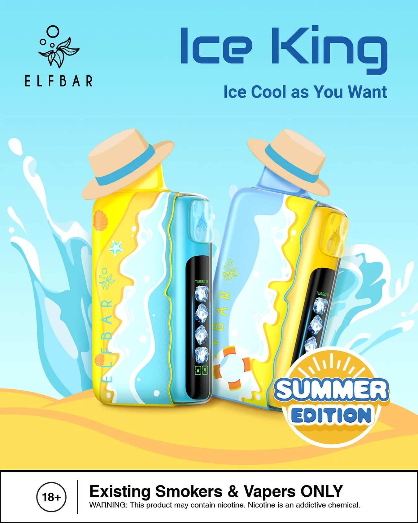 Kit monouso ELF BAR Ice King 40K  40000 Puffs - Summer Edition