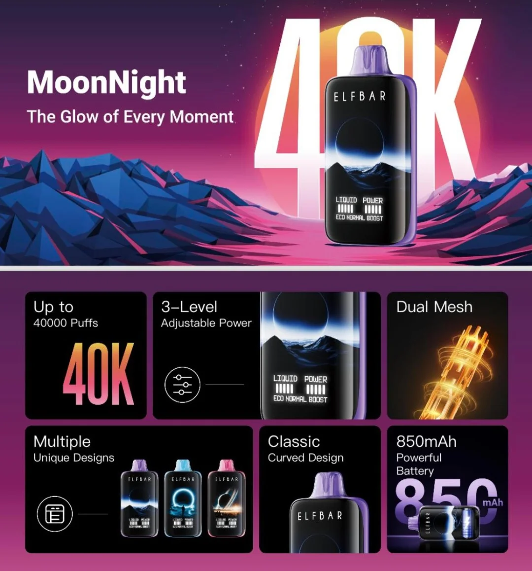 Kit monouso ELF BAR Moon Night 40000 40K Puffs