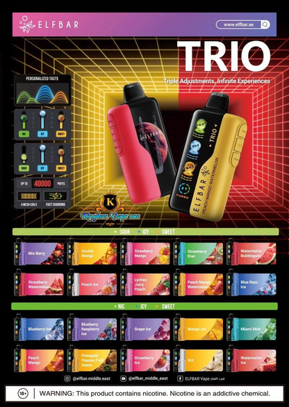Kit monouso ELF Bar TRIO 40K 40000 Puffs 20ml