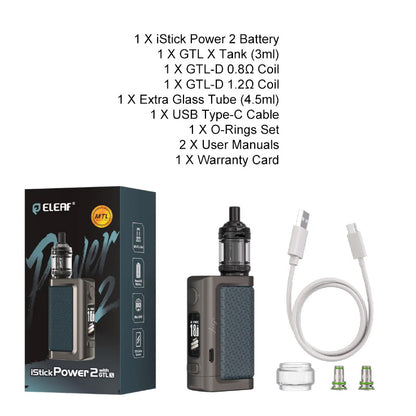 Kit Eleaf iStick Power 2 con atomizzatore GTL X 3ml