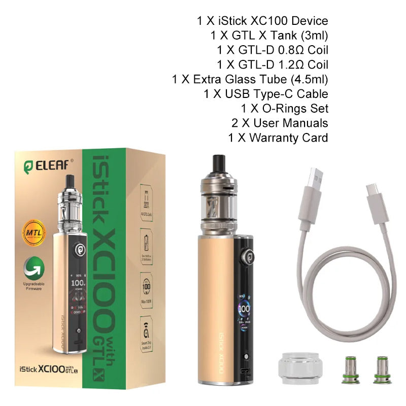 Kit Eleaf iStick XC100 con atomizzatore GTL X 3ml