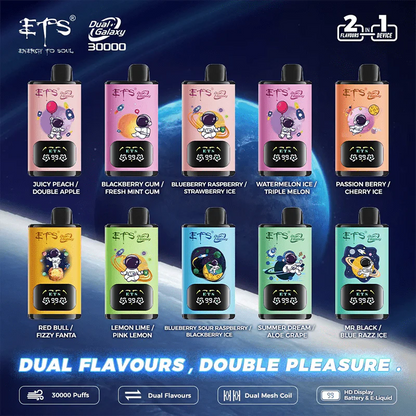 Kit Monouso ETS Galaxy 30000 30K Puffs (Double Flavors)